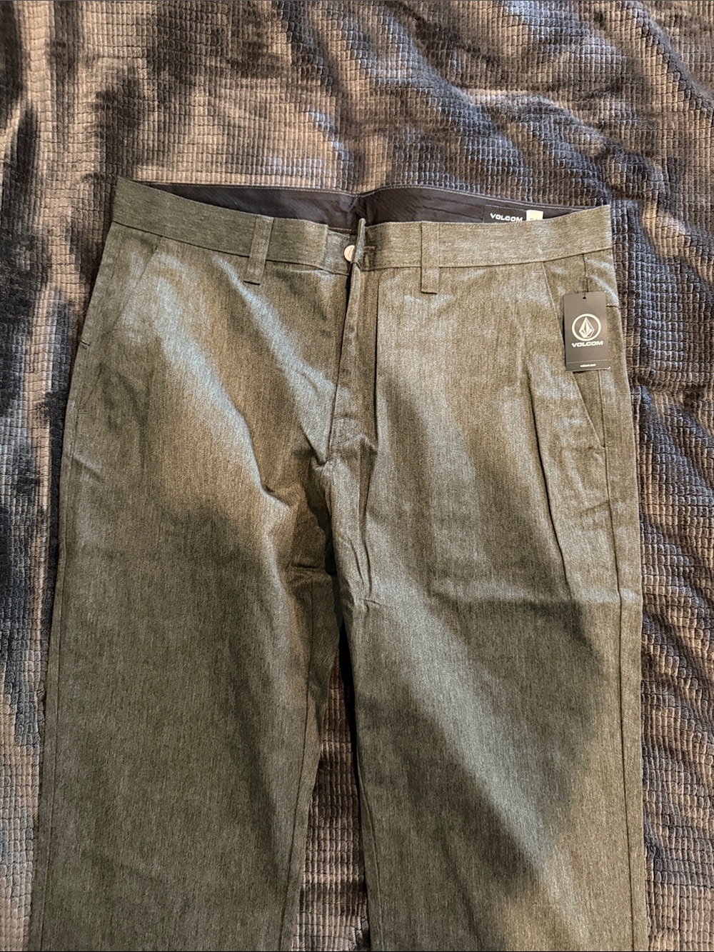 Volcom Men's Charcoal Heather Chino Pants